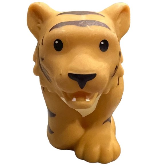 Mattel / Fisher-Price / Little People Other - Little People Tiger 2014 Loose Fisher Price Striped Big Cat Zoo Replacement Toy